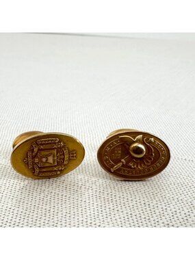 Vintage Army Navy Cufflinks West Point USMA Naval Academy USNA Mismatched Pair
